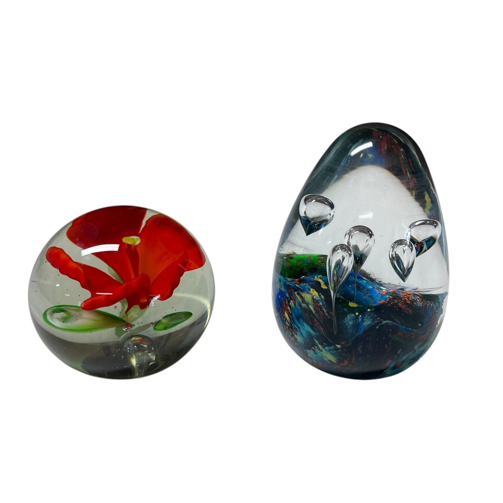 For Collectible Around The World Paperweight Glass Teardrop Art‎ Sculpture